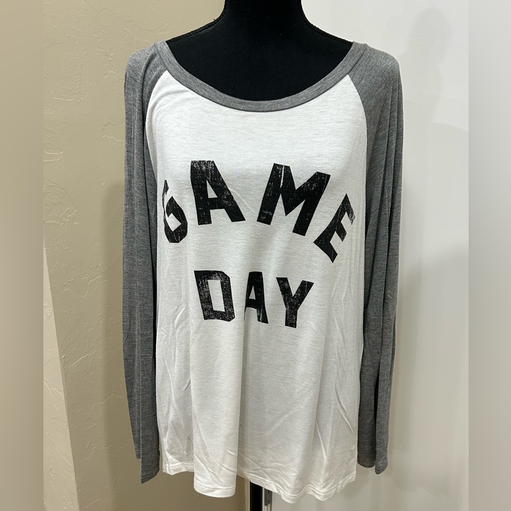 Triumph Gray and White Game Day Shirt